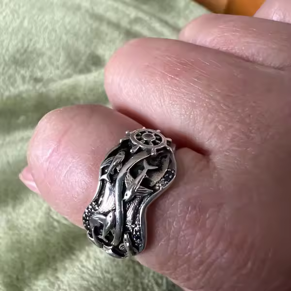 Finished piece for Ocean ring