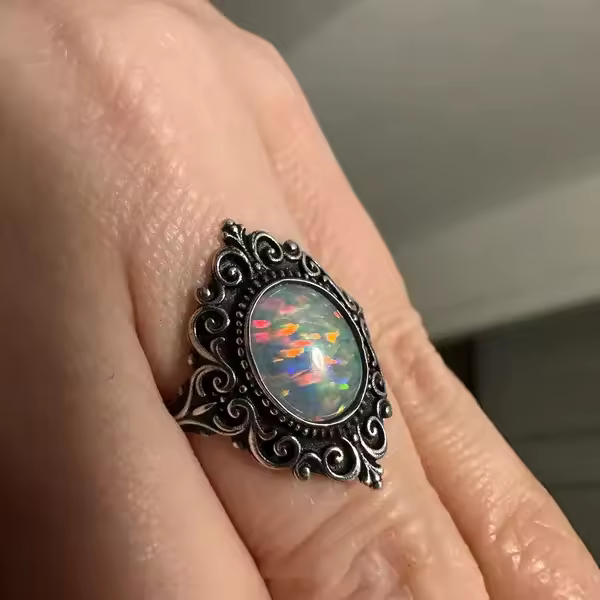Finished piece for Pearl statement ring