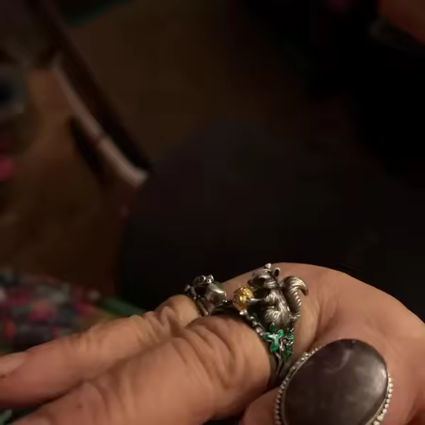 Finished piece for Squirrel ring