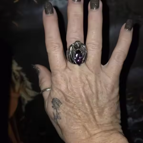 Finished piece for Corvid ring